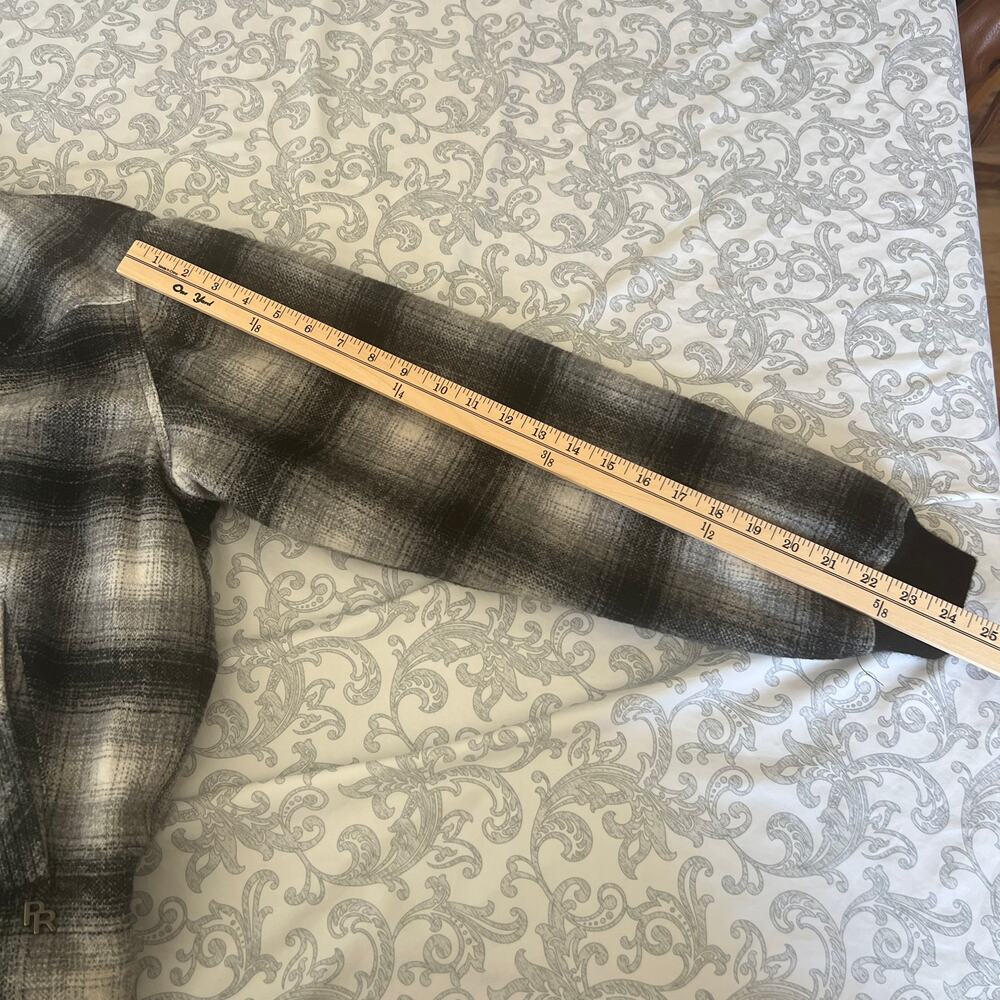 Powder River Outfitters Panhandle Slim Plaid Wool Blend Bomber Jacket Size XXS - Picture 11 of 12